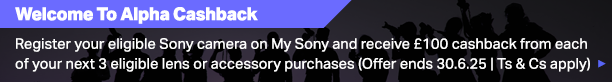 Sony Welcome To Alpha Cashback