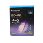 Panasonic Blu-ray Disc BD-RE (2x) 25GB - 2 Pack - LM-BEU25AE2