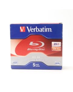 Verbatim Blu-ray Disc BD-RE (2x) 25GB - 5 Pack Jewel Case - 43615