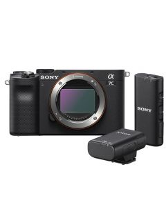 Sony Alpha A7C Digital Camera with Wireless Microphone - Black