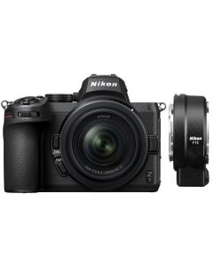 Nikon Z5 Digital Mirrorless Camera with 24-50mm Lens and FTZ Mount Adapter