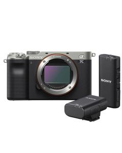 Sony Alpha A7C Digital Camera with Wireless Microphone - Silver