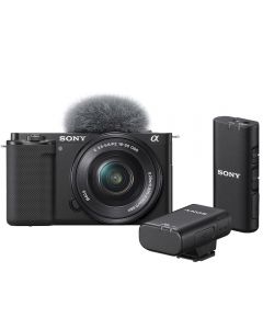 Sony Alpha ZV-E10 Digital Camera with 16-50mm Lens & Wireless Microphone