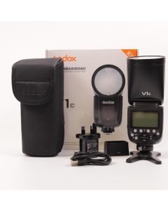 USED Godox V1 Round Camera Flash With Battery Kit For Canon