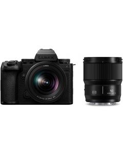 Panasonic Lumix S5 II X Digital Mirrorless Camera with 20-60mm f3.5-5.6 & 50mm f1.8 Lenses