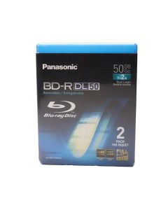 Panasonic Blu-ray Disc BD-R DL50 (2x) 50GB - 2 Pack - LM-BRU50AE2
