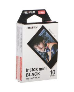 Fujifilm Instax Mini Instant Film Single Pack (10 Shots): Black