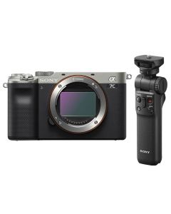 Sony Alpha A7C Digital Camera with Vlogging Grip - Silver