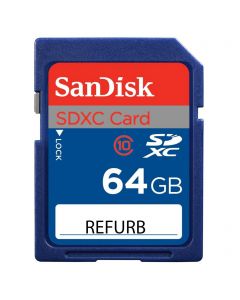 SanDisk 64GB SDXC Card UHS-1 Class 10 (Refurbished)