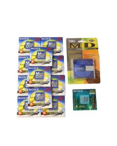 USED - Sony MiniDisc MDW-74D & MDW-80EN Job Lot New Old Stock
