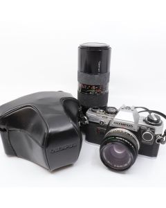 USED Olympus OM10 Film Camera 50mm F1.8 Lens Manual Adapter