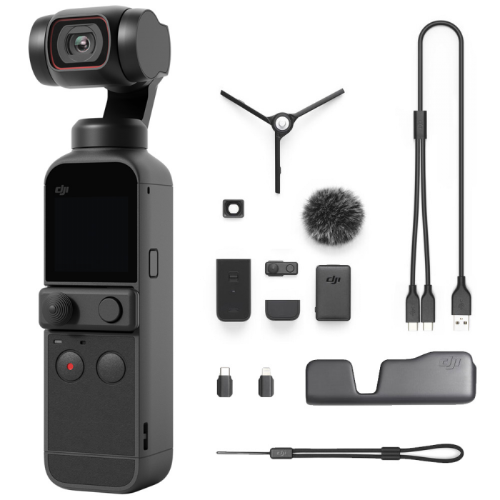 DJI Osmo Pocket 2 3-Axis gimbal stabilizer 4K Pocket camera 8x