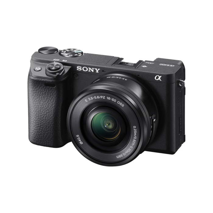 Sony Alpha A6400 Digital Camera with 16-50mm Power Zoom Lens - Black