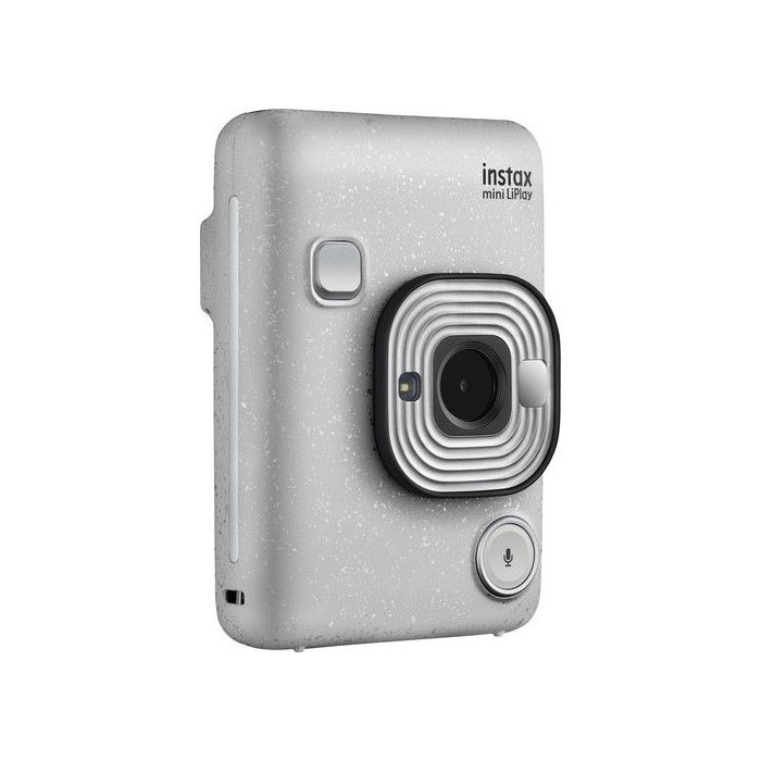 FUJIFILM INSTAX Mini LiPlay Hybrid Instant Camera - Stone White