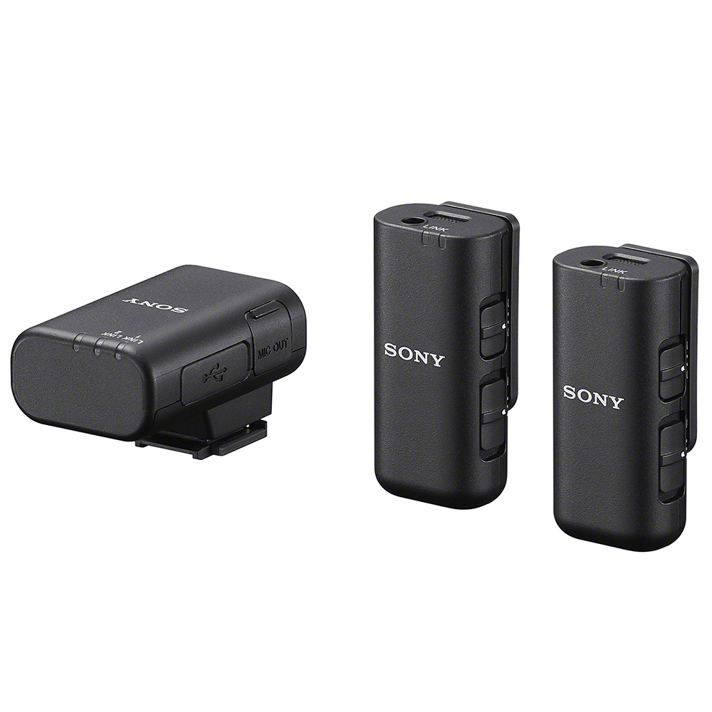 Sony ECM W3 Wireless Microphone Dual Transmitter Set Camera