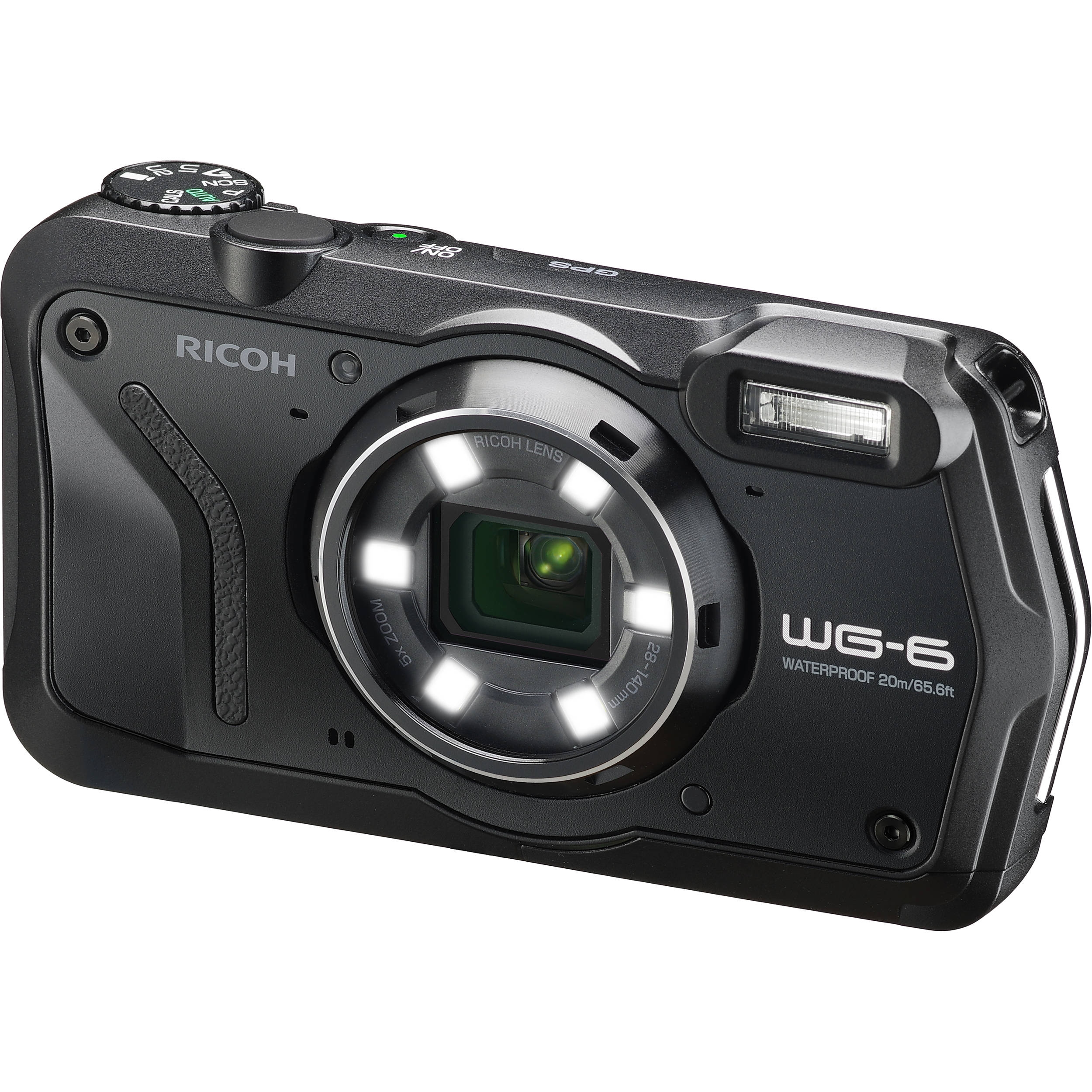 Ricoh WG-6 Tough Waterproof Digital Camera: Black